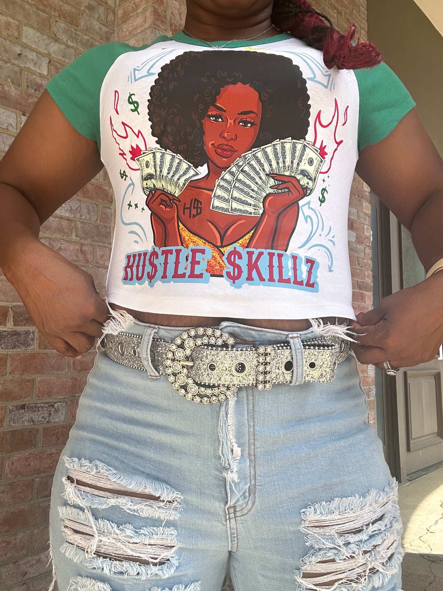 Hustle Skillz crop top