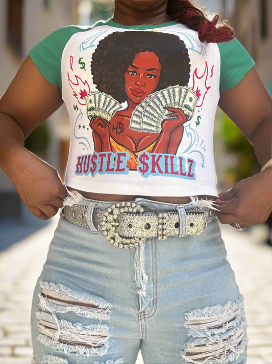 Hustle Skillz crop top